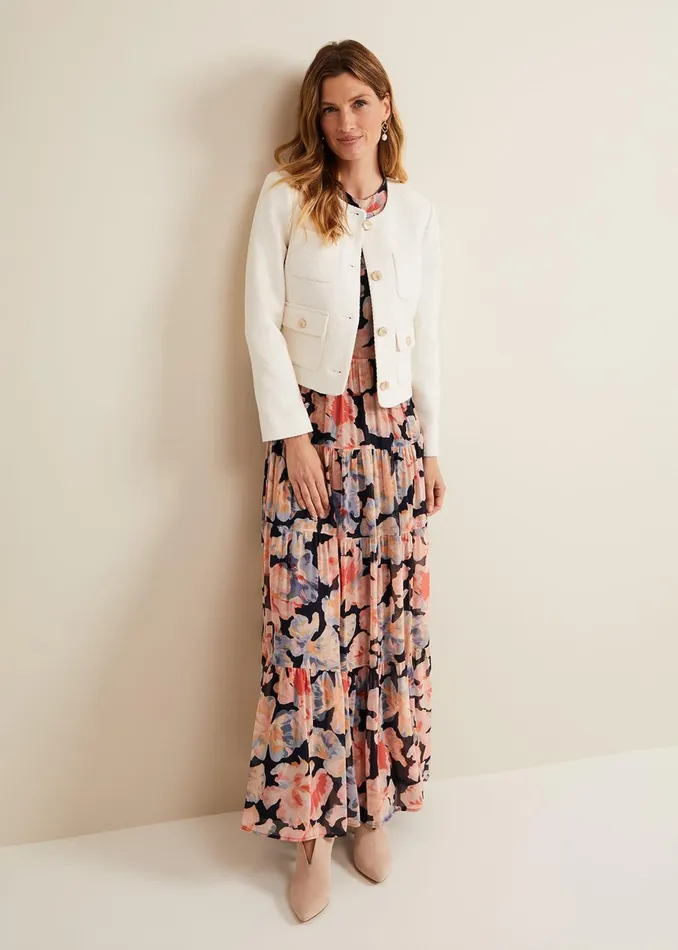 Women Phase Eight Occasion Dresses Vora Printed Tiered Maxi Dress Multicoloured