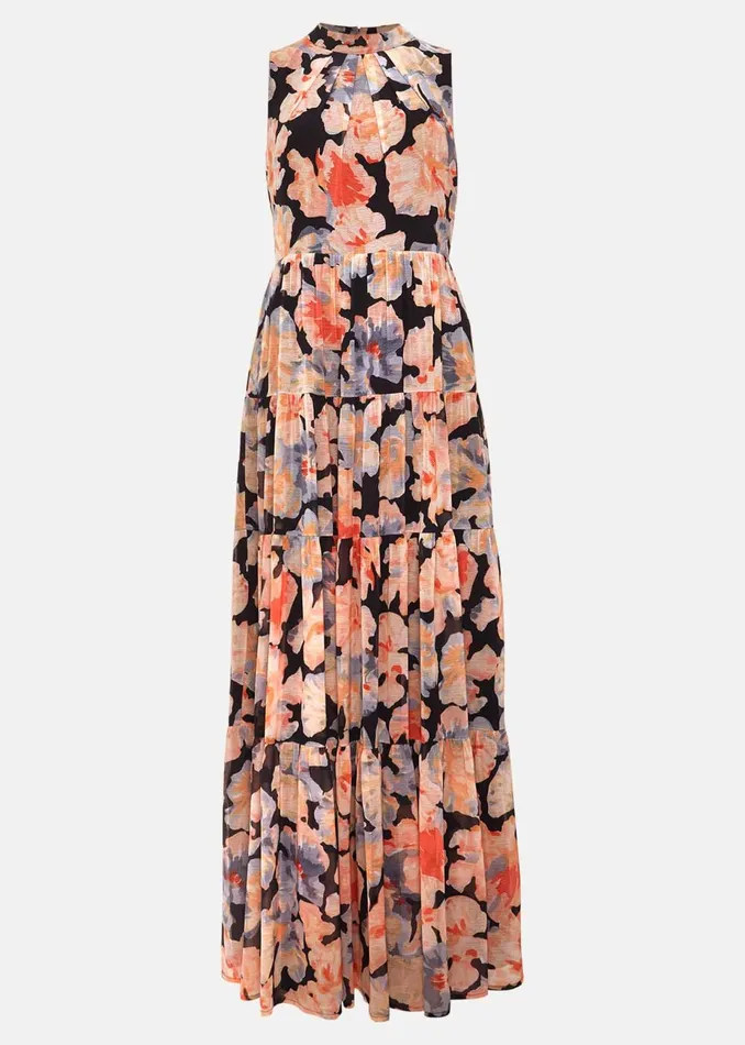 Women Phase Eight Occasion Dresses Vora Printed Tiered Maxi Dress Multicoloured