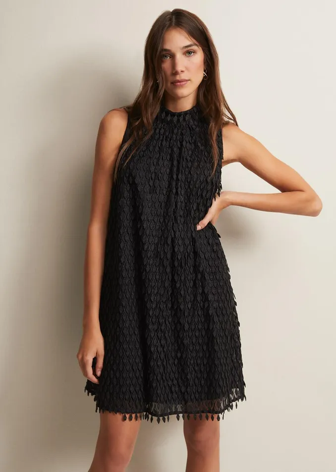 Women Phase Eight Occasion Dresses Zafia Black Shift Mini Dress Black