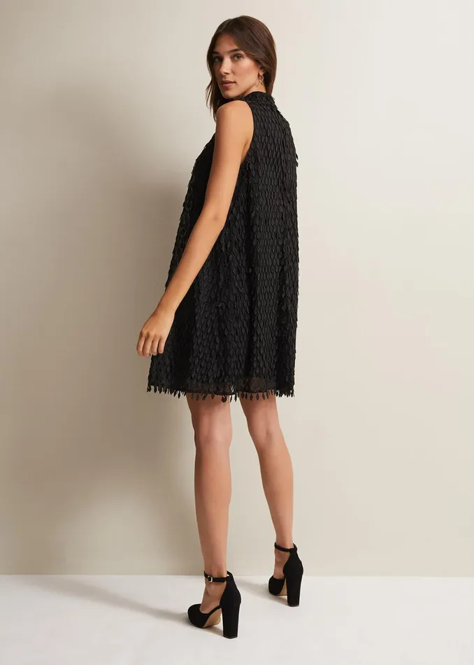 Women Phase Eight Occasion Dresses Zafia Black Shift Mini Dress Black