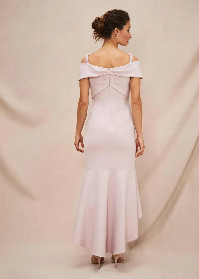 Women Phase Eight Occasion Dresses Zaya Off Shoulder Maxi Dress Antique Rose