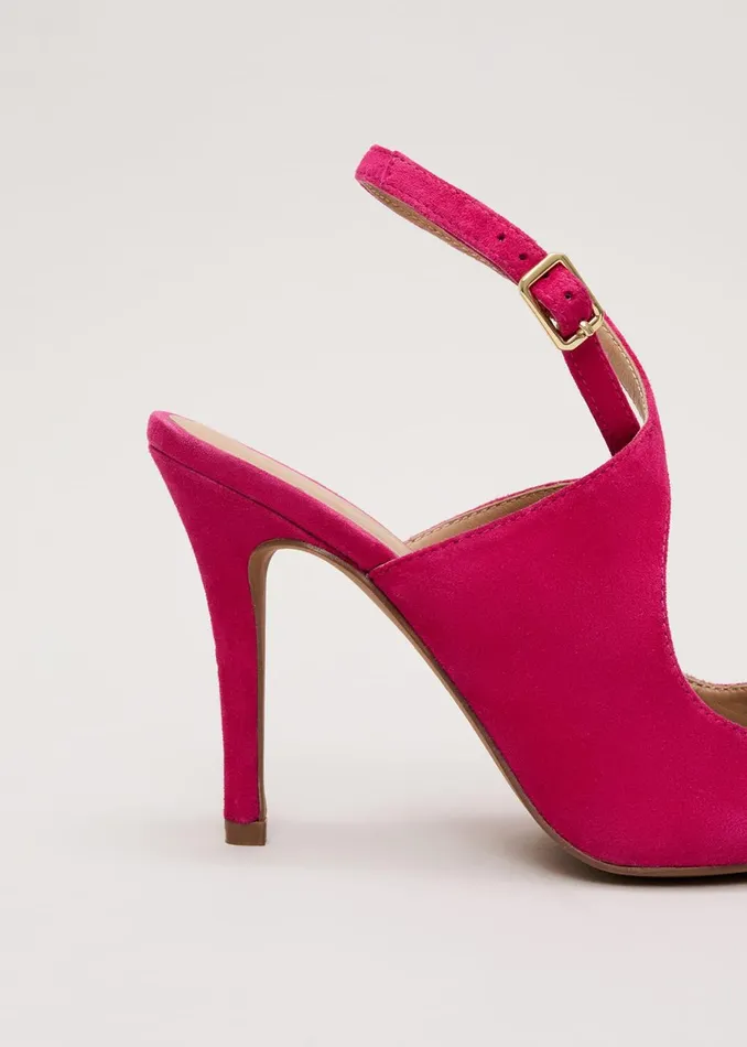 Women Phase Eight Occasion Shoes Cross Over Ankle Shoes Pink