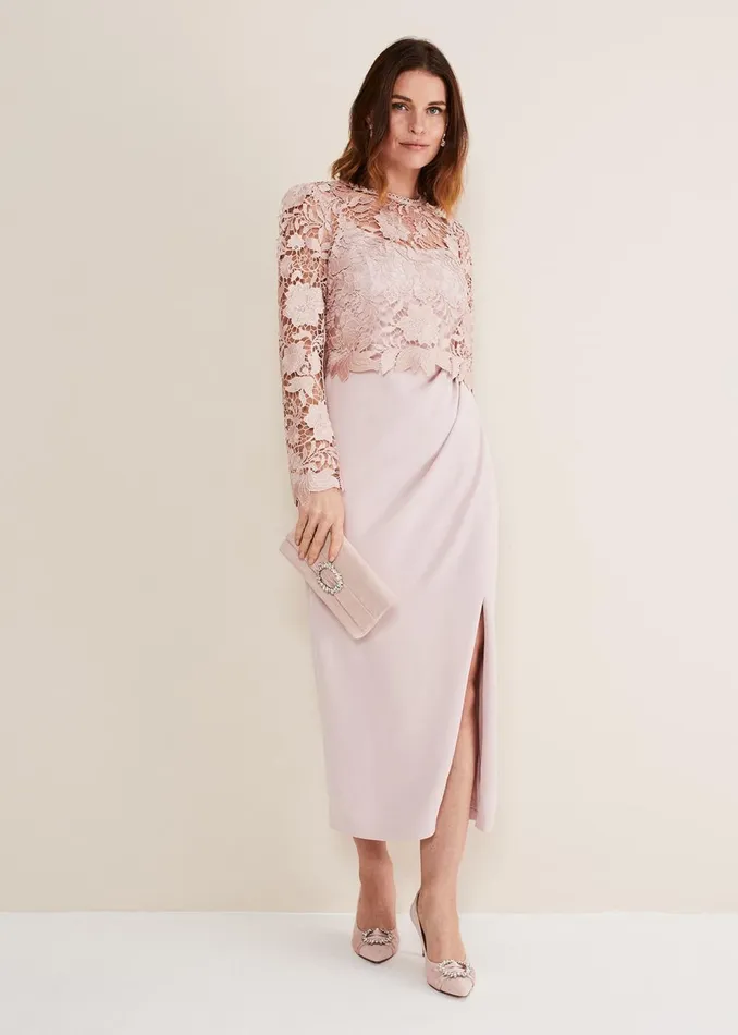 Women Phase Eight Occasion Shoes Embellished Court Shoe Antique Rose