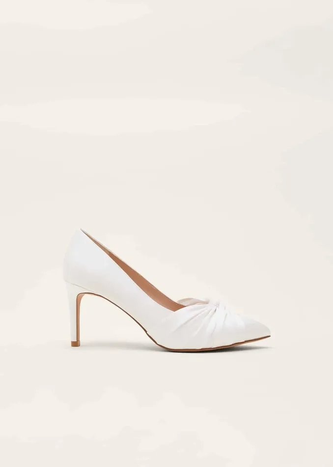 Women Phase Eight Occasion Shoes Kendal Satin Court Shoe Ivory