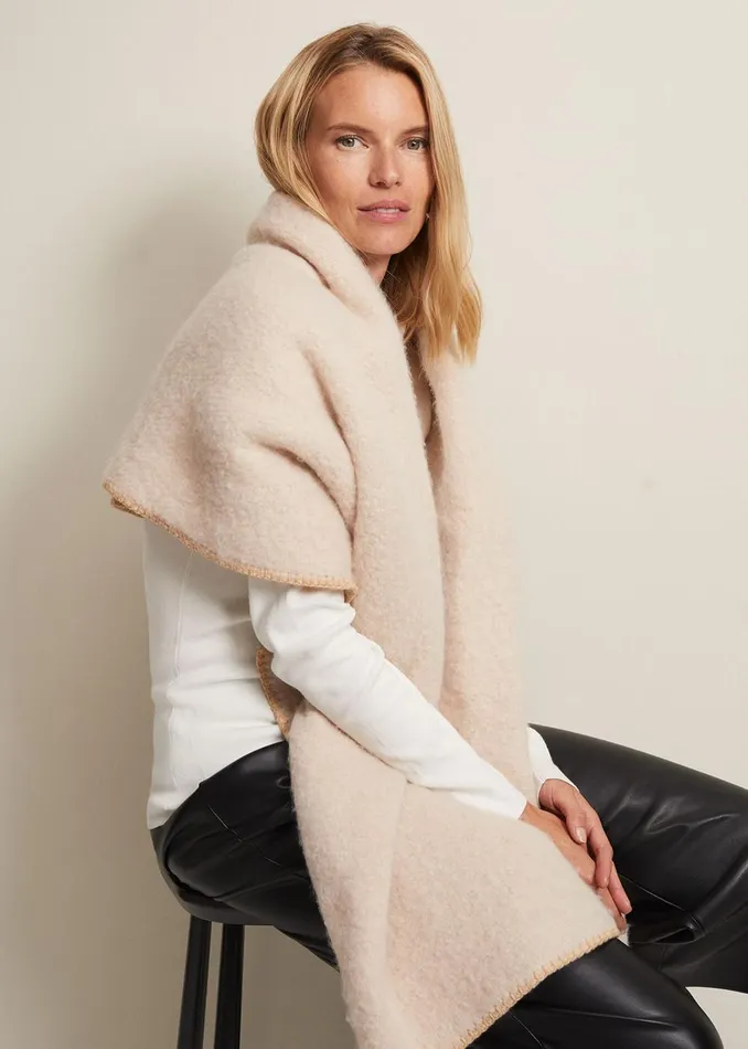 Women Phase Eight Scarves Blanket Scarf Oatmeal