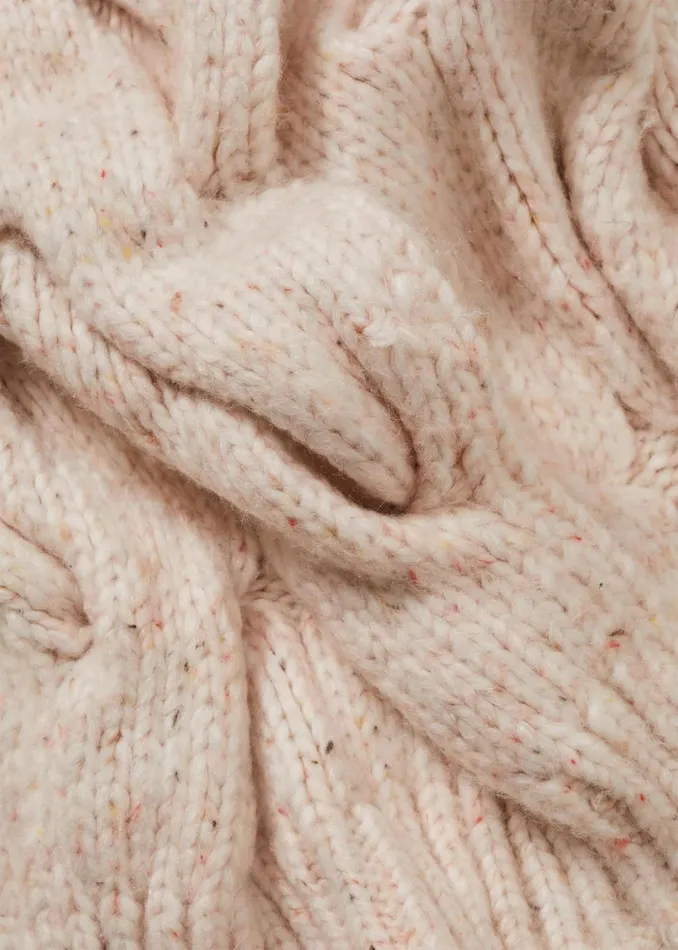 Women Phase Eight Scarves Cattie Cable Scarf Neutral
