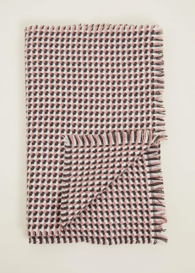 Women Phase Eight Scarves Weave Checked Scarf Multicoloured