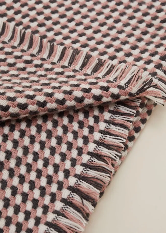 Women Phase Eight Scarves Weave Checked Scarf Multicoloured