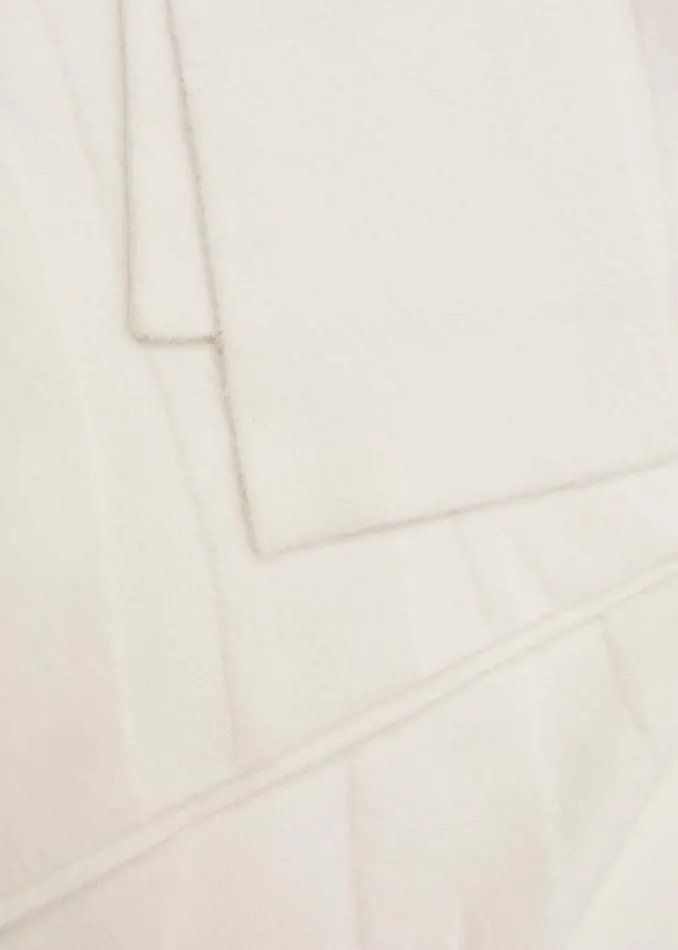 Women Phase Eight Scarves Zeny Zebra Jacquard Scarf Winter White