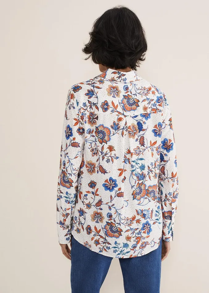 Women Phase Eight Shirts and Blouses Adriel Floral Shirt Creammulti