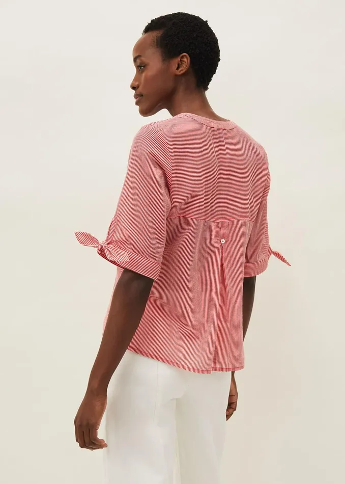Women Phase Eight Shirts and Blouses Deya Striped Shirt Redivory
