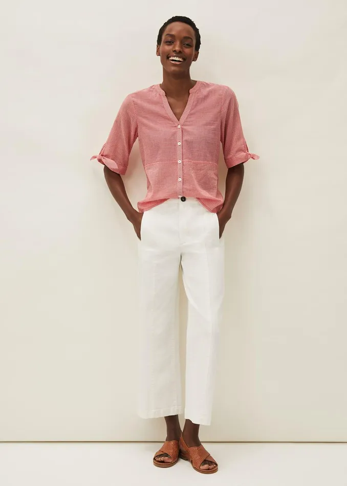 Women Phase Eight Shirts and Blouses Deya Striped Shirt Redivory
