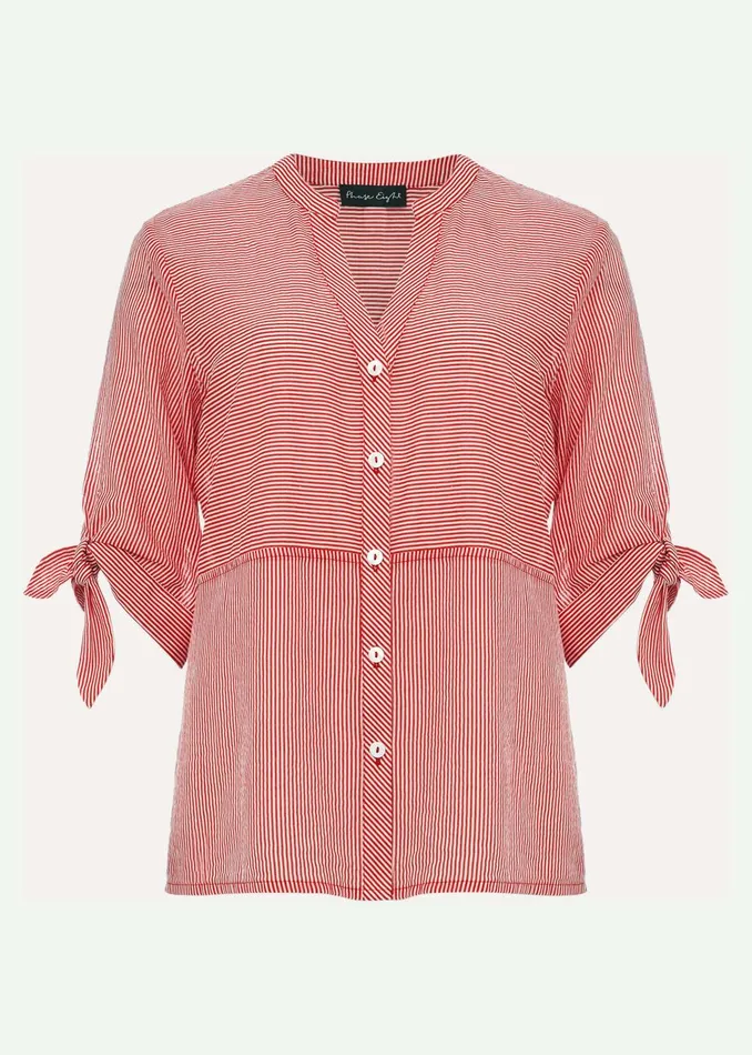 Women Phase Eight Shirts and Blouses Deya Striped Shirt Redivory