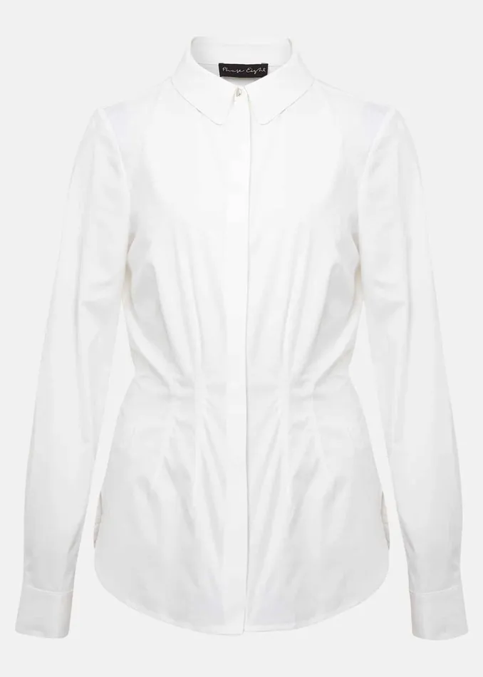 Women Phase Eight Shirts and Blouses Kiyah Fitted Shirt White