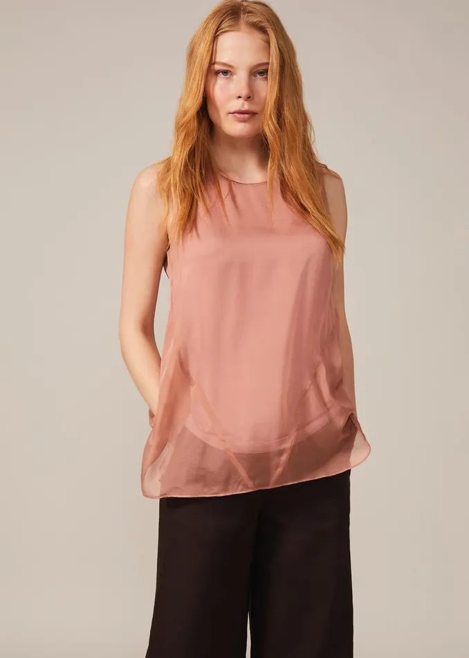 Women Phase Eight Shirts and Blouses Leowa Silk Blouse Blush