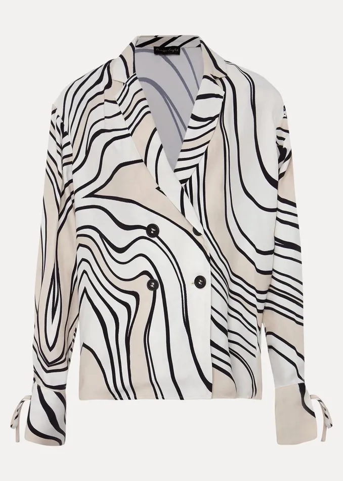 Women Phase Eight Shirts and Blouses Macie Button Shirt Blackcream