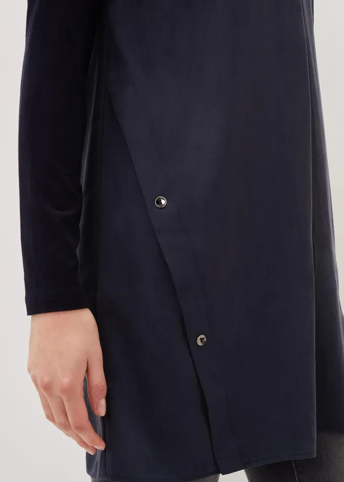 Women Phase Eight Shirts and Blouses Neave Button Tunic Navy