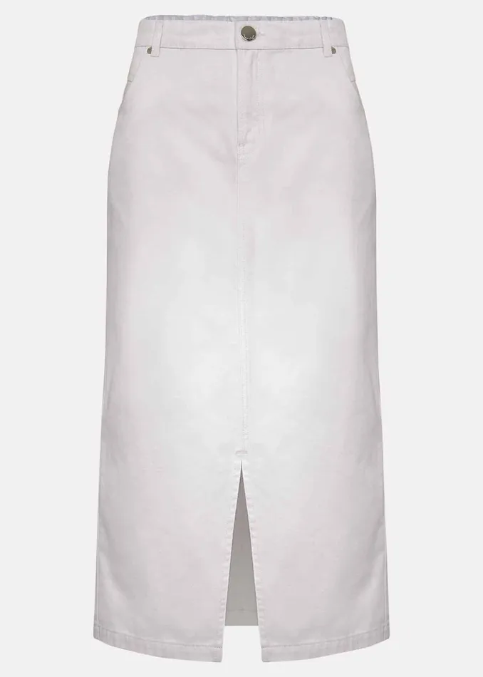 Women Phase Eight Skirts Aubrey Denim Midi Skirt White