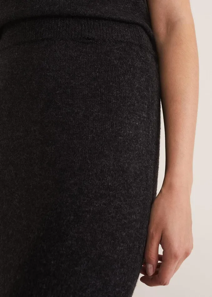 Women Phase Eight Skirts Cindy Cosy CoOrd Knit Skirt Charcoal