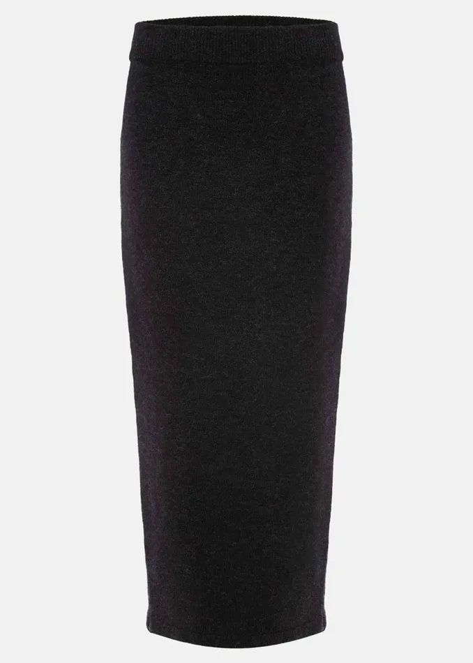 Women Phase Eight Skirts Cindy Cosy CoOrd Knit Skirt Charcoal