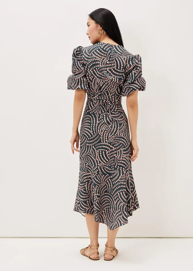 Women Phase Eight Skirts Kiri Geometric CoOrd Skirt Ocean Coral