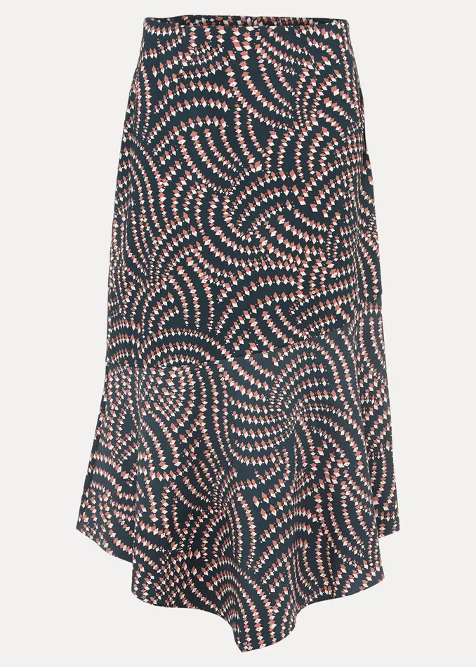 Women Phase Eight Skirts Kiri Geometric CoOrd Skirt Ocean Coral