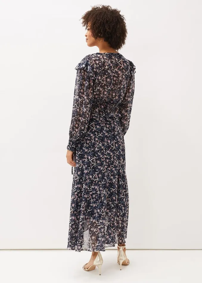 Women Phase Eight Skirts Lola Floral CoOrd Maxi Skirt Navypink