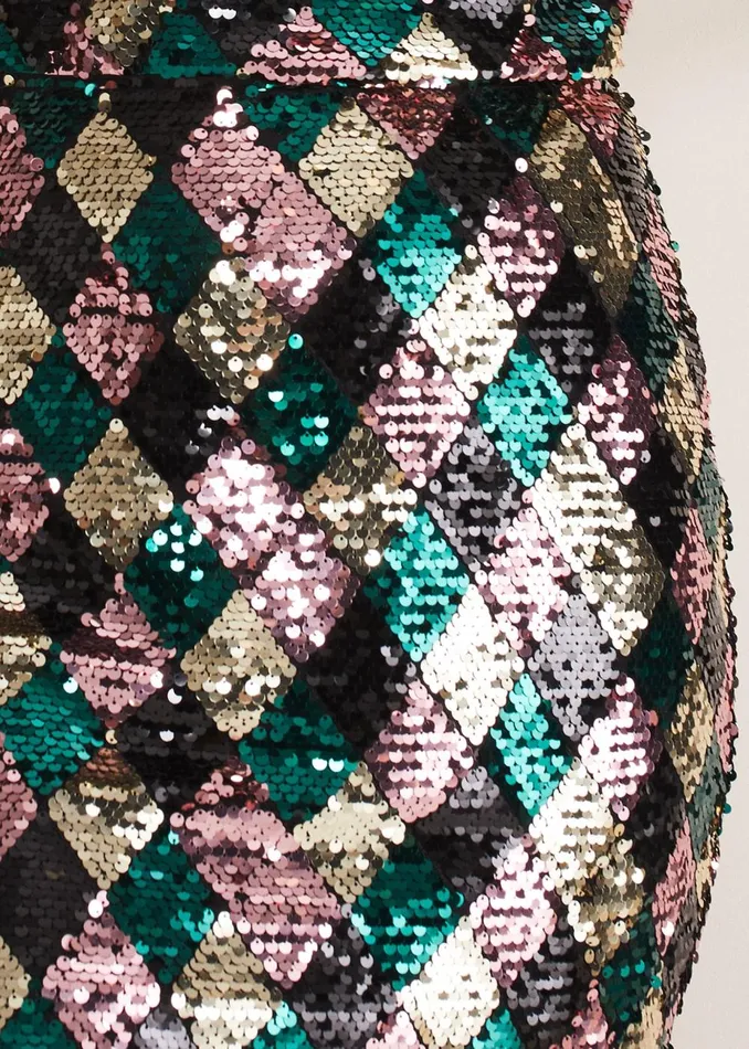 Women Phase Eight Skirts Mari Diamond Sequin Midi Skirt CoOrd Multicoloured