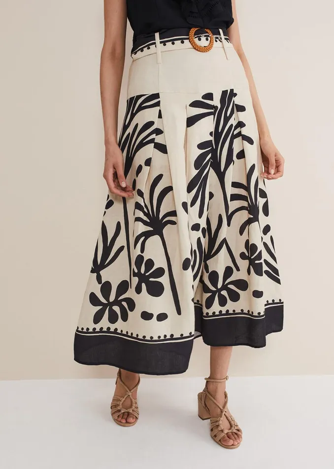 Women Phase Eight Skirts Nava Maxi Skirt Blackecru