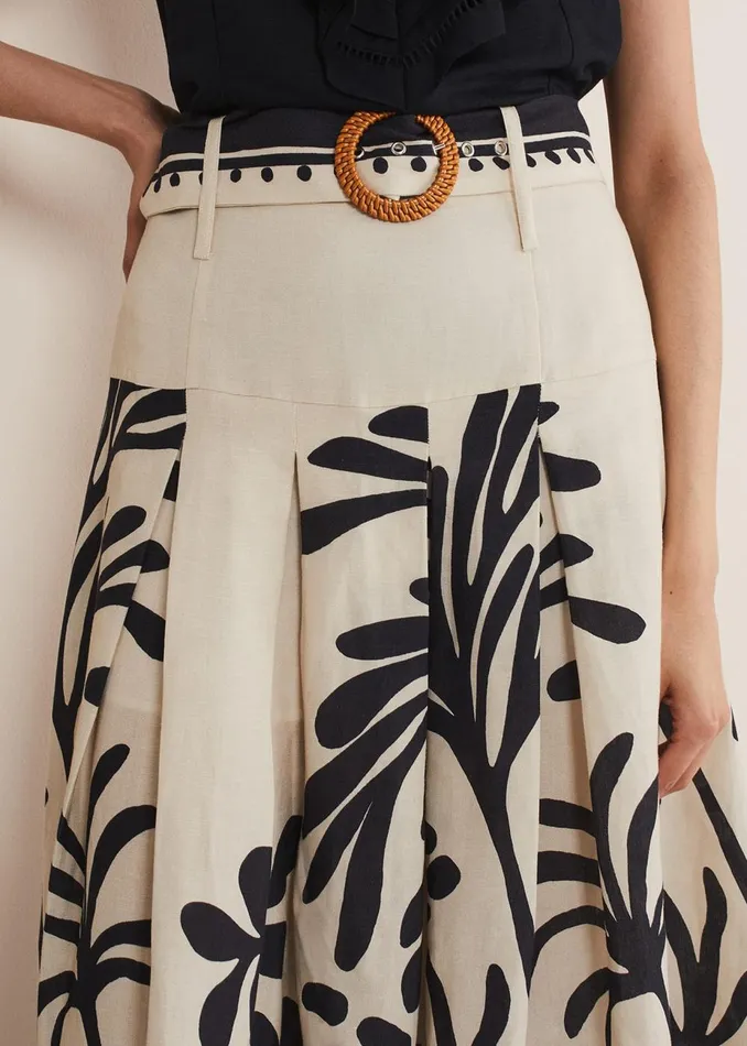 Women Phase Eight Skirts Nava Maxi Skirt Blackecru
