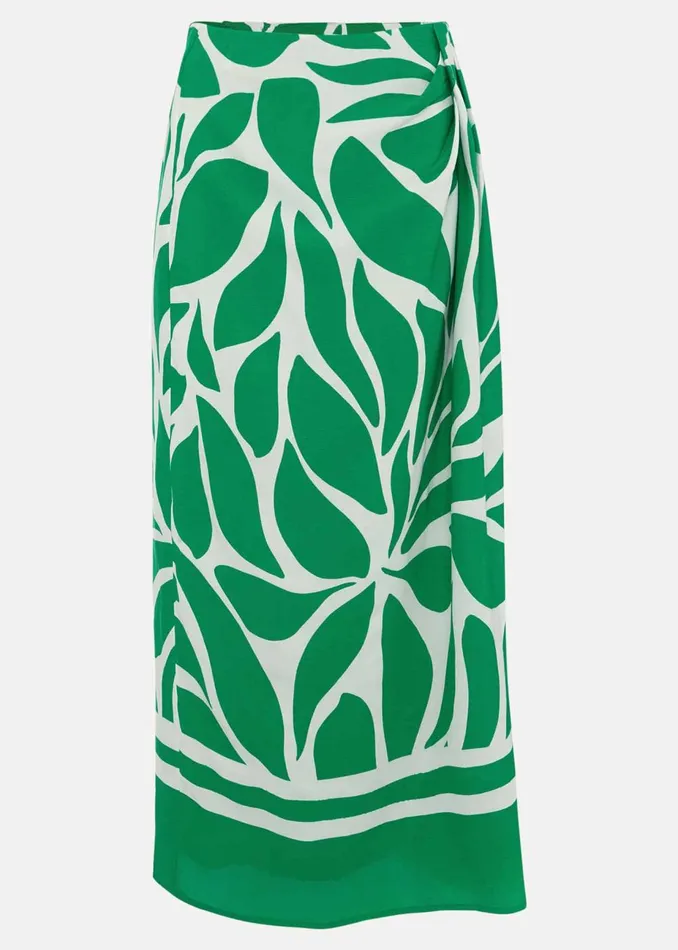Women Phase Eight Skirts Presley Printed Skirt Green