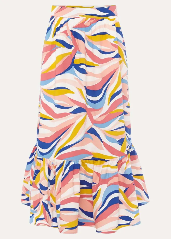 Women Phase Eight Skirts Tyra Wave CoOrd Midi Skirt Multicoloured