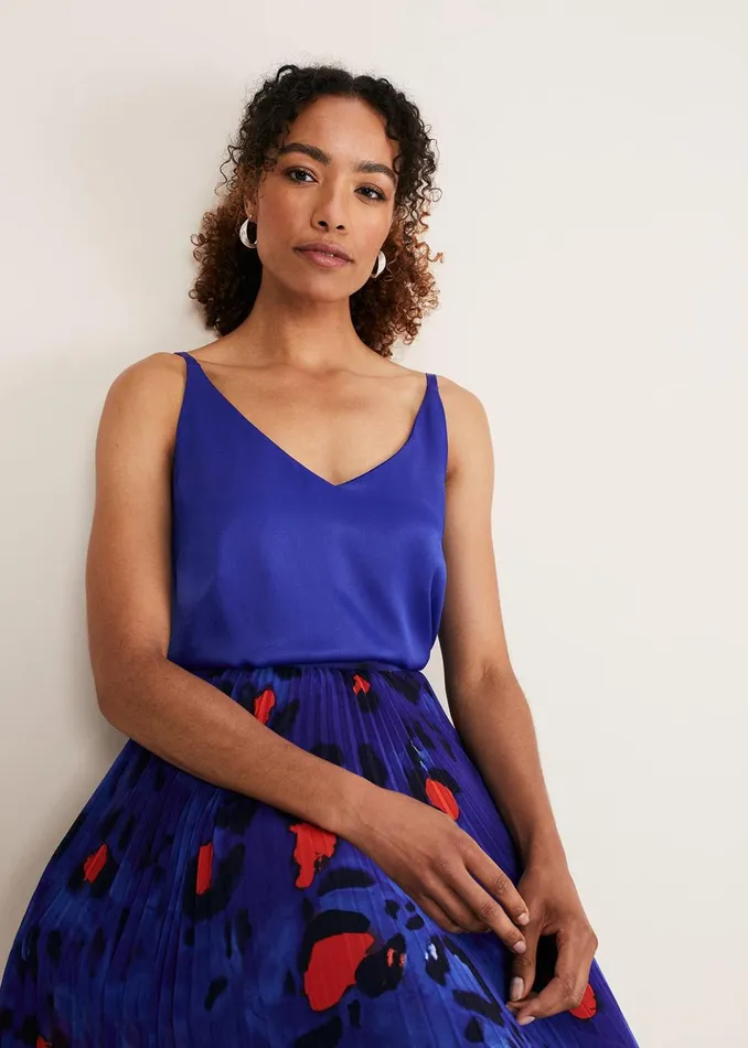 Women Phase Eight Tops and TShirts Alanis Cami Top Cobalt