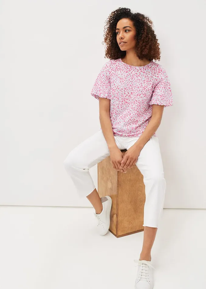 Women Phase Eight Tops and TShirts Alivia Cotton Top Multicoloured