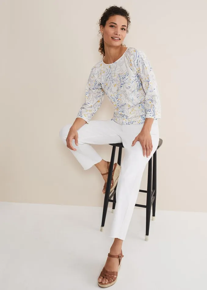 Women Phase Eight Tops and TShirts Candie Watercolour Top Multicoloured