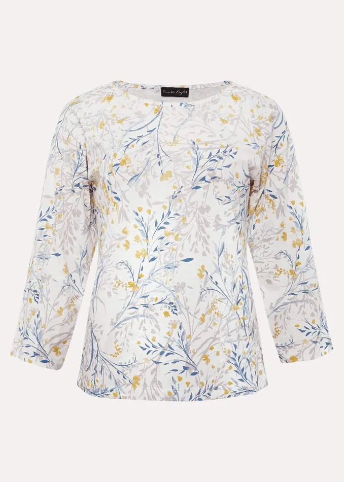 Women Phase Eight Tops and TShirts Candie Watercolour Top Multicoloured