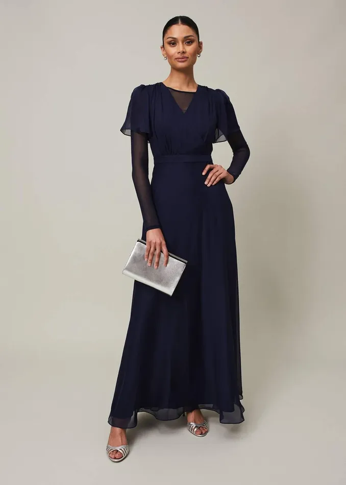Women Phase Eight Tops and TShirts Eleena Navy Mesh Top Navy