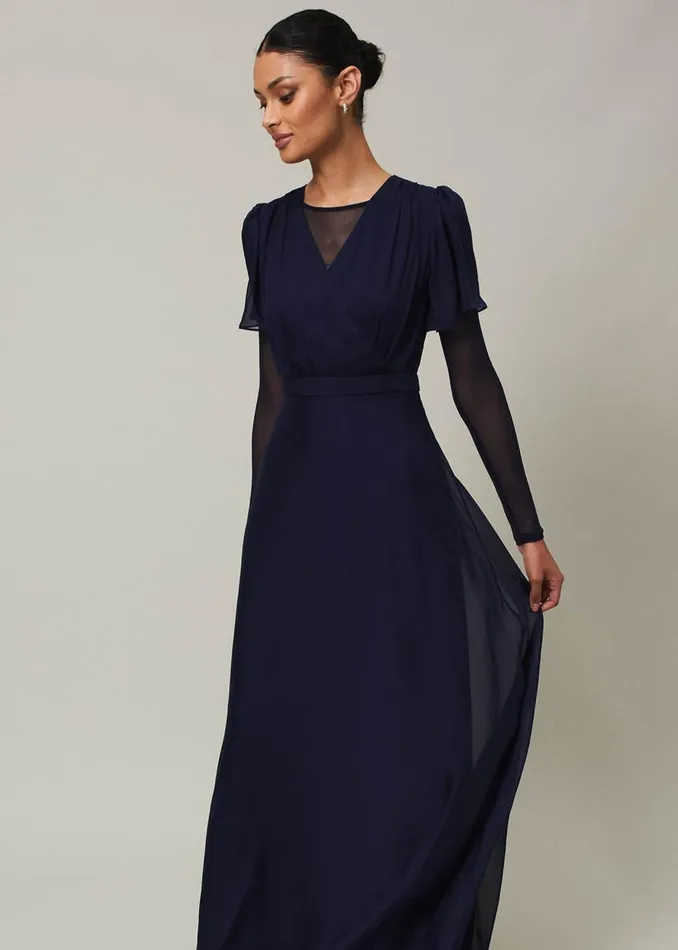 Women Phase Eight Tops and TShirts Eleena Navy Mesh Top Navy