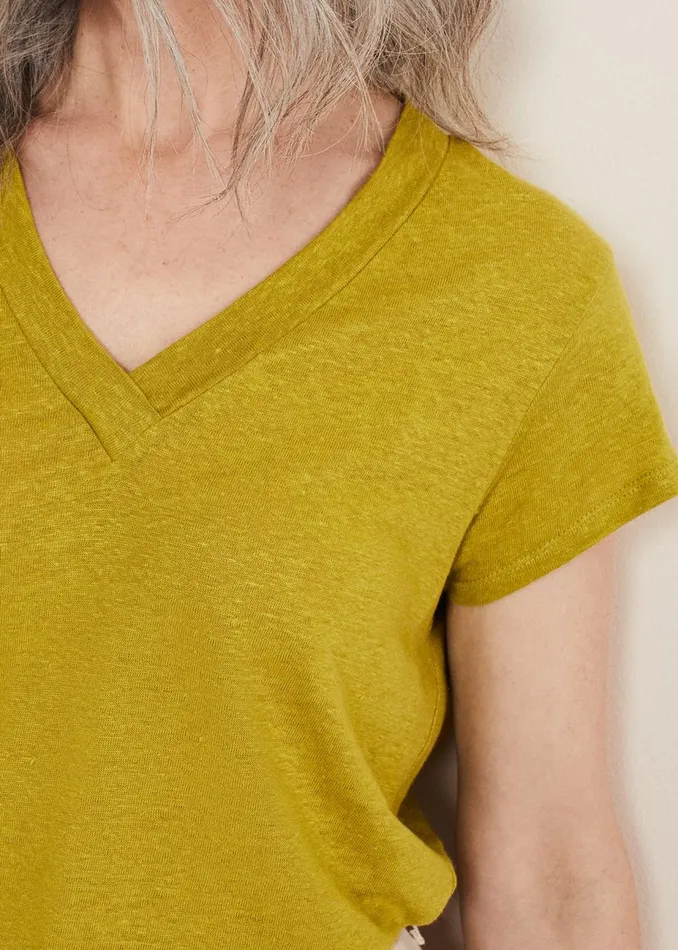 Women Phase Eight Tops and TShirts Emera V Neck Top Lime