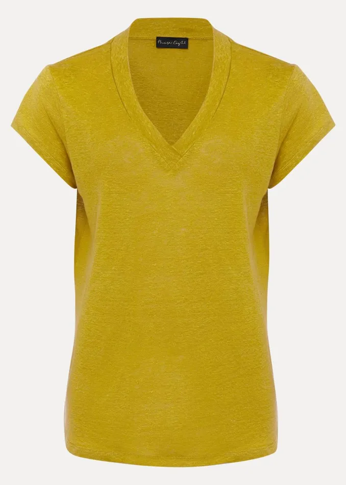 Women Phase Eight Tops and TShirts Emera V Neck Top Lime