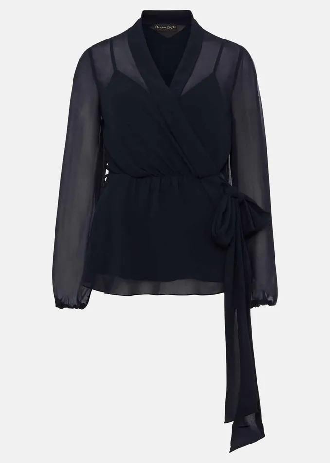 Women Phase Eight Tops and TShirts Florentine CoOrd Top Navy