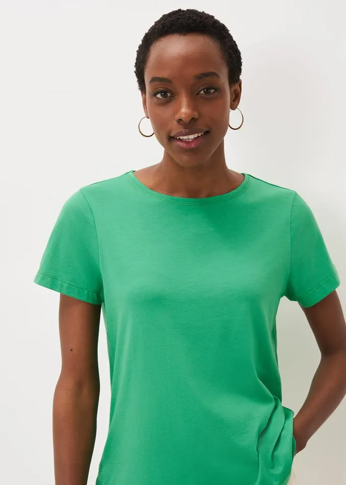 Women Phase Eight Tops and TShirts Huntly Stitch Detail TShirt Emerald