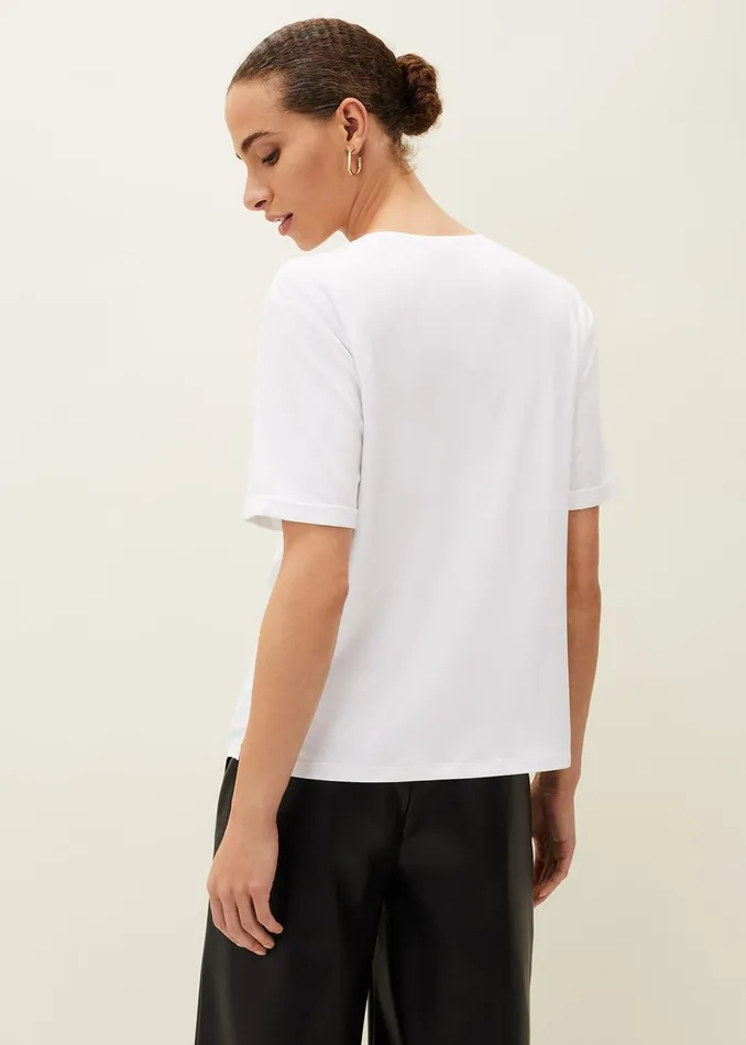 Women Phase Eight Tops and TShirts Ingrid Print Top Ivory