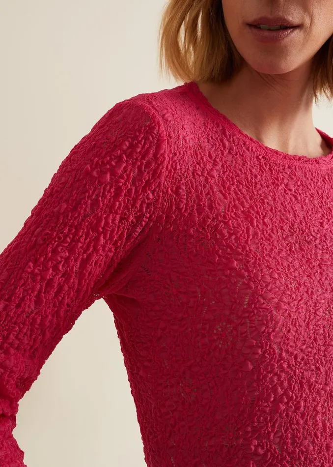 Women Phase Eight Tops and TShirts Lainey Lace Top Pink