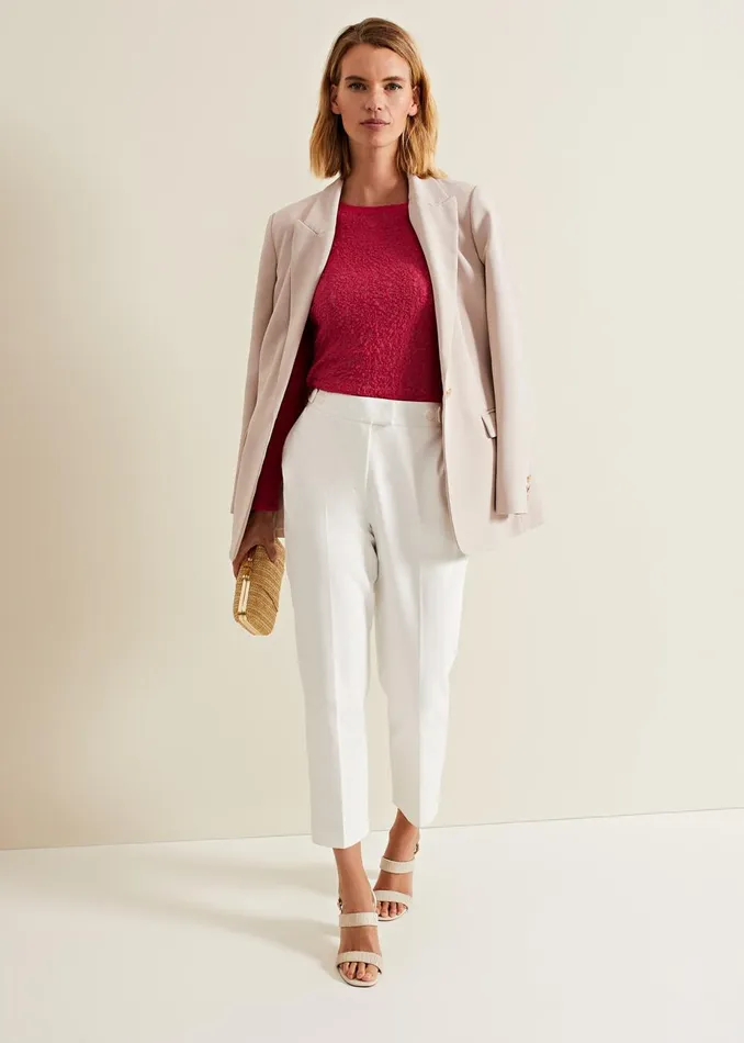 Women Phase Eight Tops and TShirts Lainey Lace Top Pink