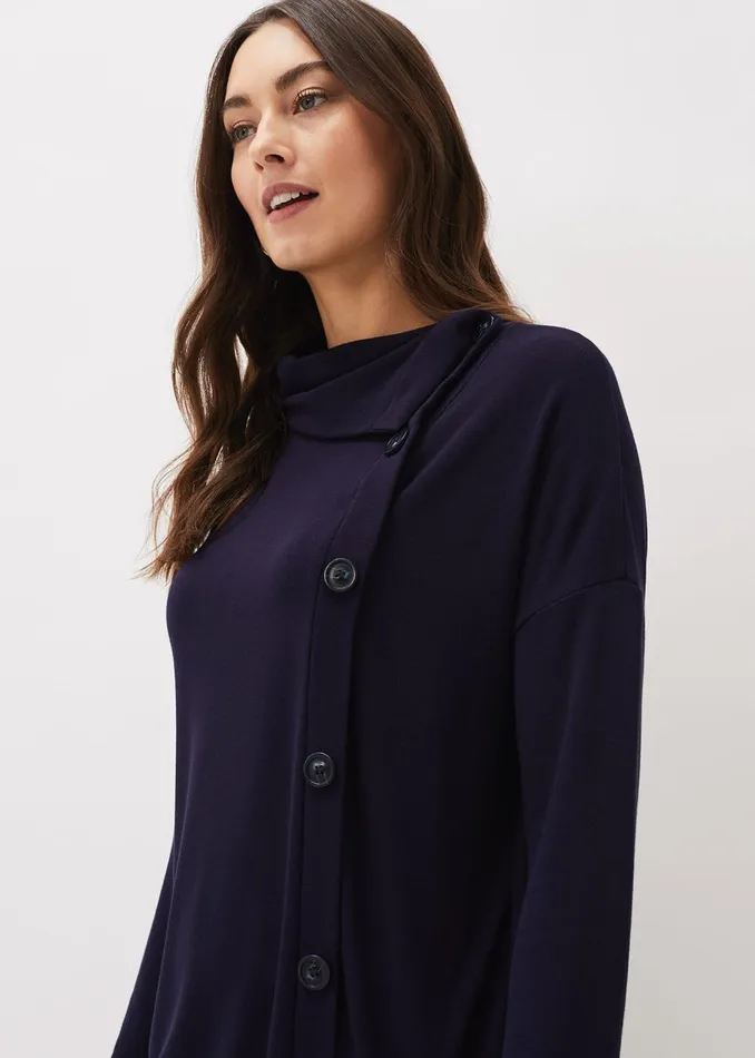 Women Phase Eight Tops and TShirts Marga Longline Top Navy