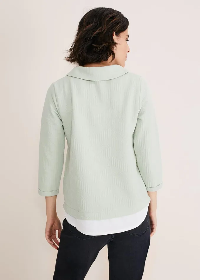 Women Phase Eight Tops and TShirts Mica Textured Top Sage