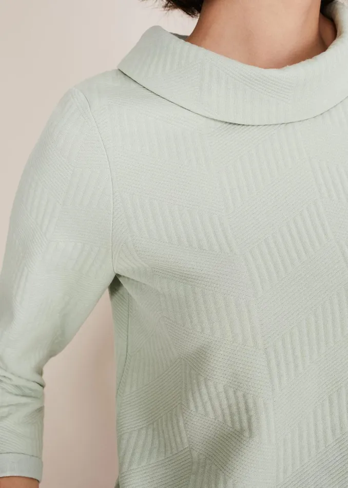 Women Phase Eight Tops and TShirts Mica Textured Top Sage