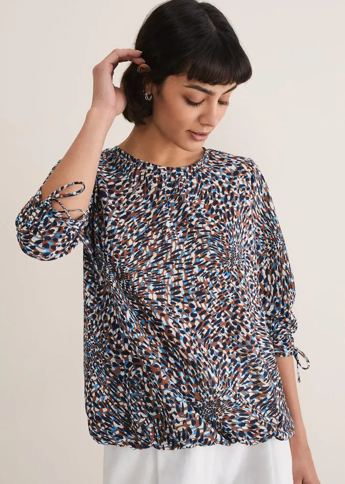Women Phase Eight Tops and TShirts Rosalind Printed Top Multicoloured