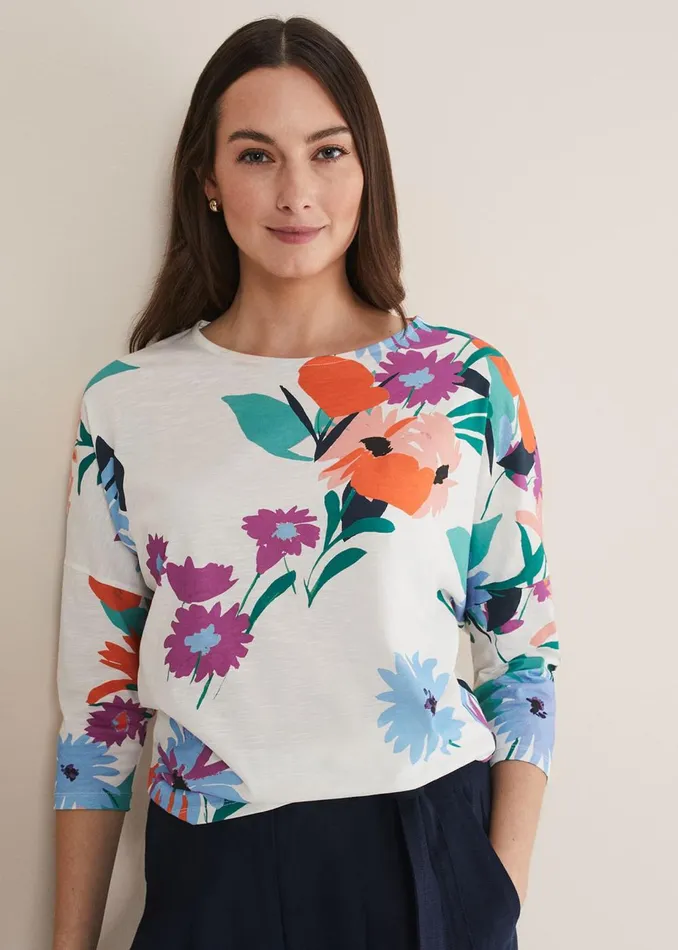 Women Phase Eight Tops and TShirts Ryley Floral Top Multicoloured